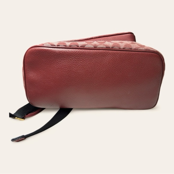 EUC COACH Sullivan Backpack in Signature Chambray WINE color CLEAN - Picture 13 of 14